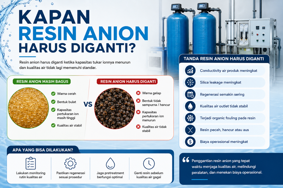 Kapan Resin Anion Harus Diganti?