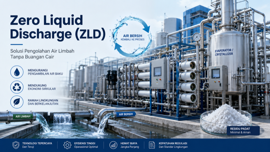 Zero Liquid Discharge (ZLD): Solusi Pengolahan Air Limbah Tanpa Buangan Cair