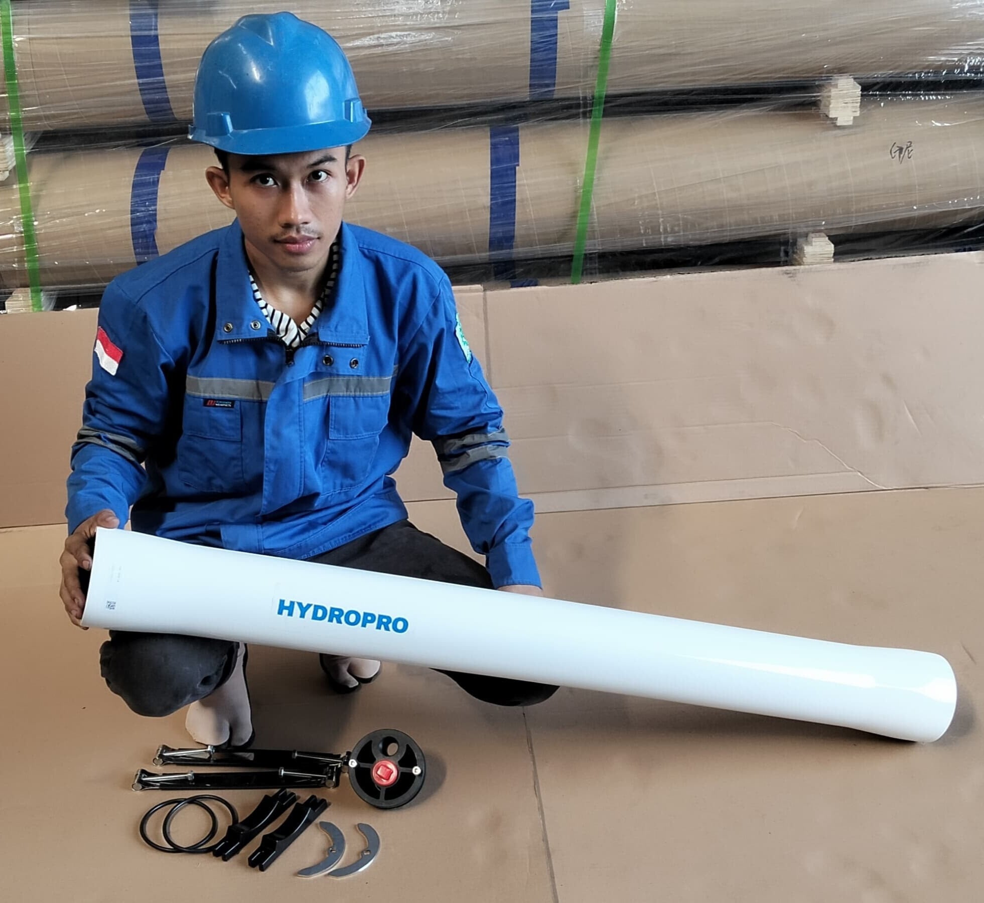 Aplikasi HYDROPRO Membrane Housing pada sistem RO industri